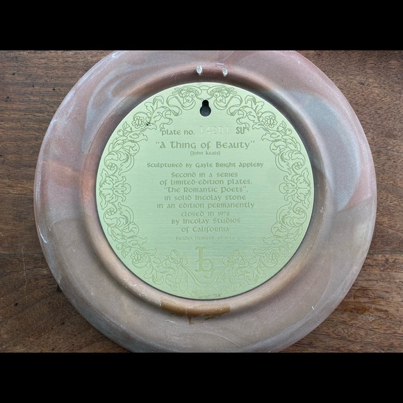 Solid stone incolay collector plates - Picture 2 of 11